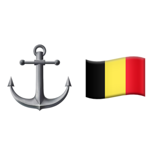 ⚓🇧🇪 Emoji Domain iOS rendering